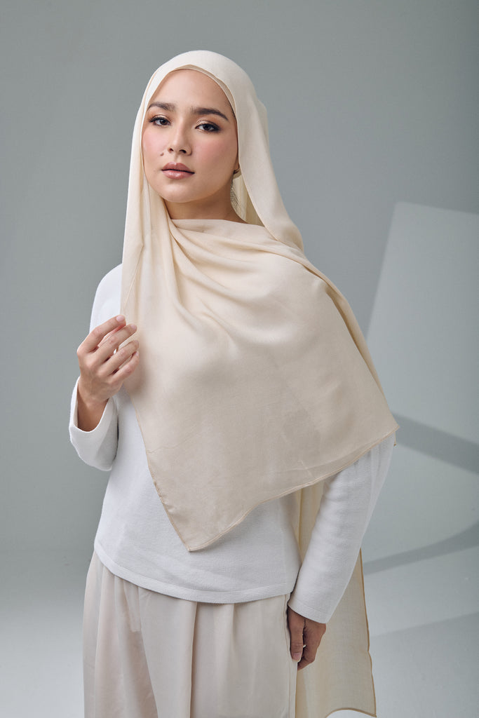 Naima Modal Shawl | Ecru