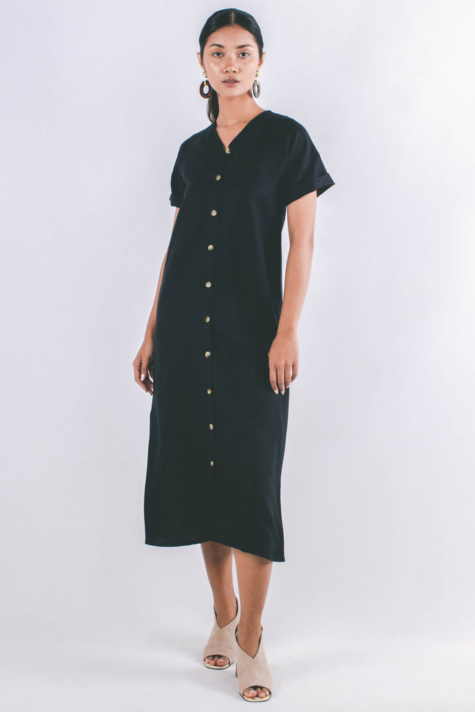 Ayla Shirt Dress | Black